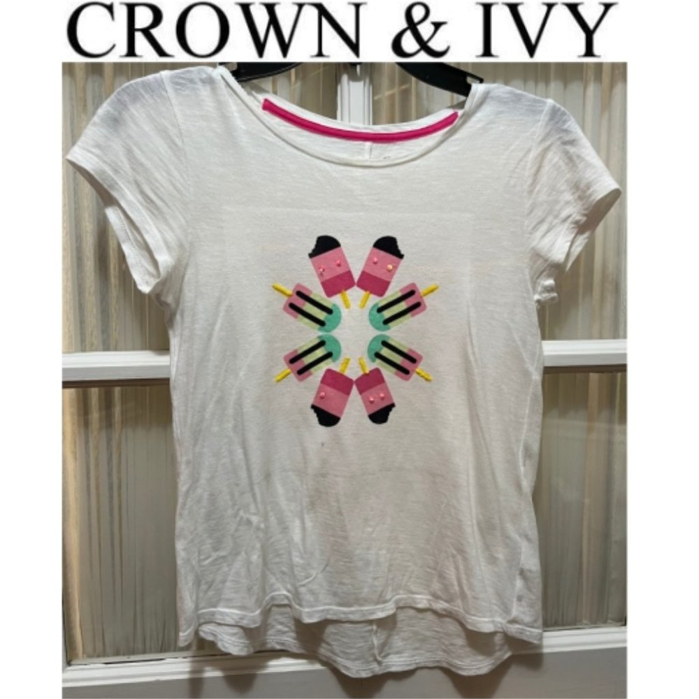 Crown & Ivy t-shirt; girls' size M